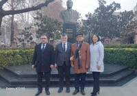 The leadership of the Union of Pediatricians of the Turkic World visited the monument to the national leader of the Azerbaijani people Heydar Aliyev during his visit to Tbilisi.