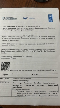 Концепция Кыргызстана по медиации